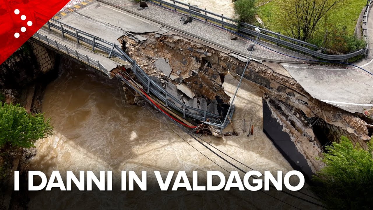 Valdagno, crolla ponte: muoiono papà e figlio nella loro auto trascinata in acqua