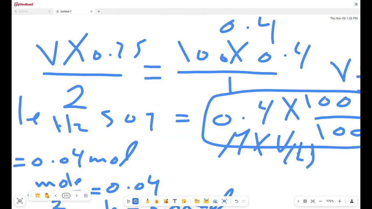 Chemistry 3rd sec chapter 2 solving equations p1 كيمستري ثانويه عامه 