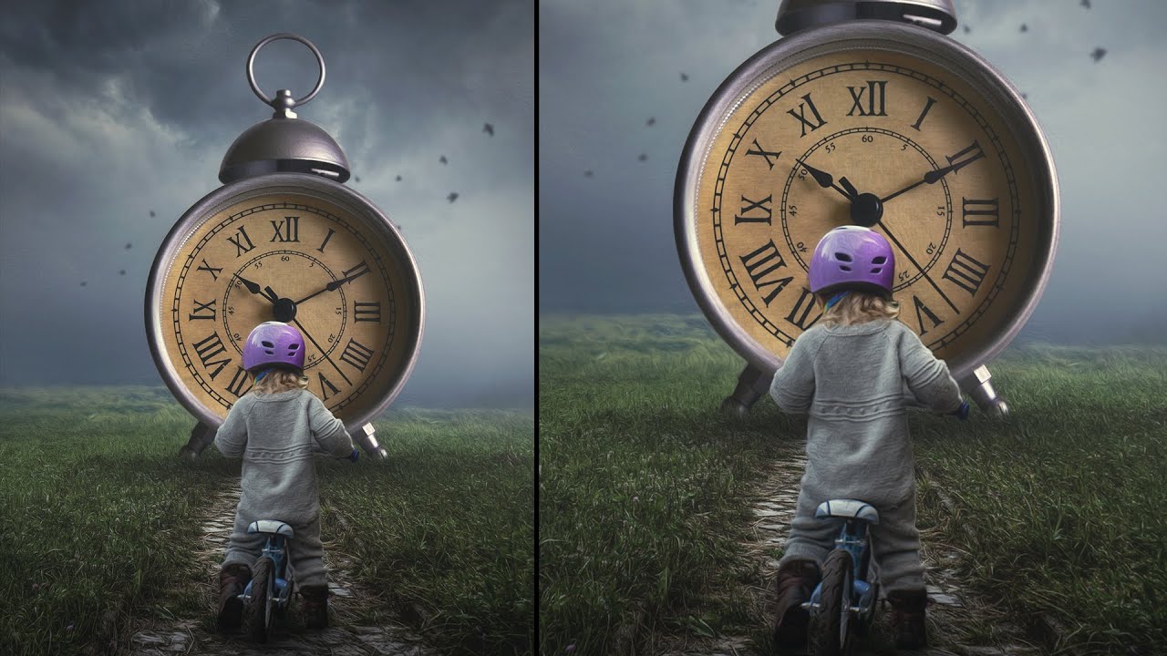 Surreal Alarm Clock Photo Manipulation Photoshop Tutorial