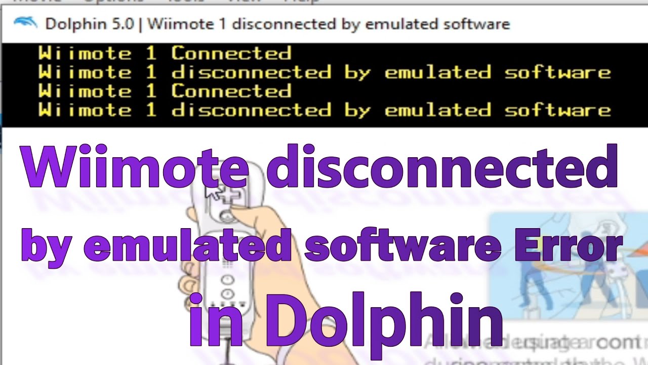 Wiimote 1 disconnected by emulated software Error in Dolphin Emulator