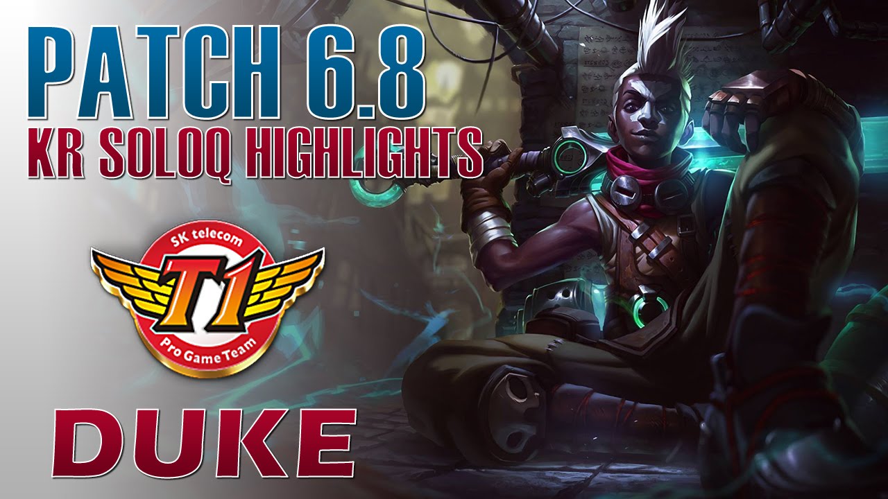 SKT T1 Duke - Ekko Top Lane - KR SoloQ Highlights