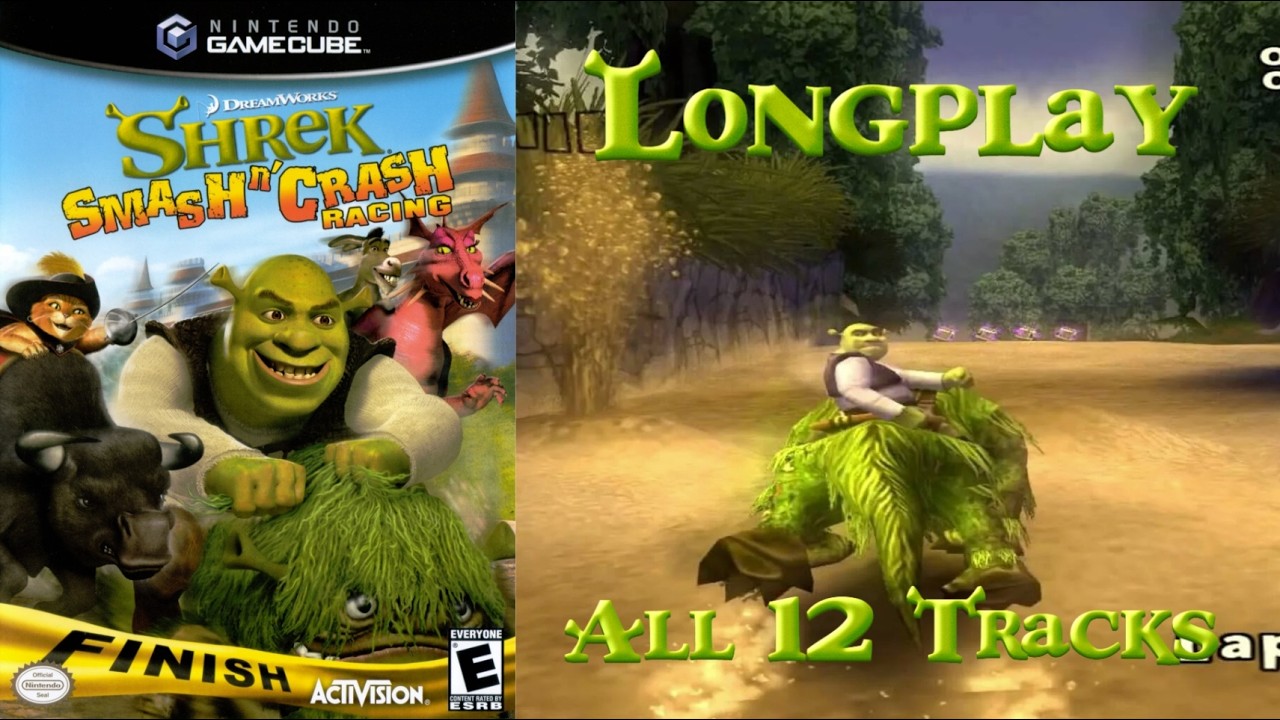 Shrek Smash n' Crash Racing | All 12 Tracks