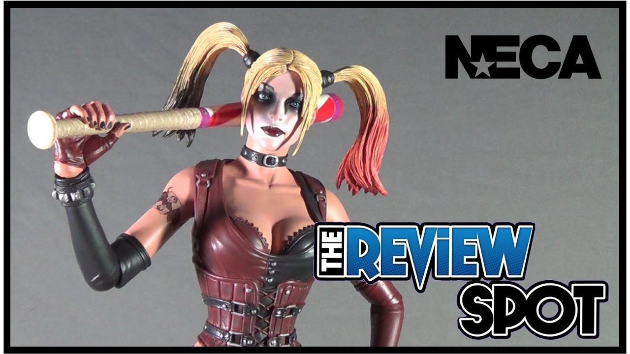 NECA Batman Arkham City Harley Quinn 1/4 Scale Figure @The Review Spot