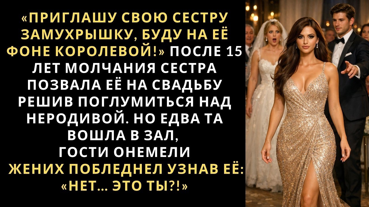 «Приглашу свою сестру-замухрышку, буду на её фоне королевой!»спустя 15 лет она позвала её на свадьбу