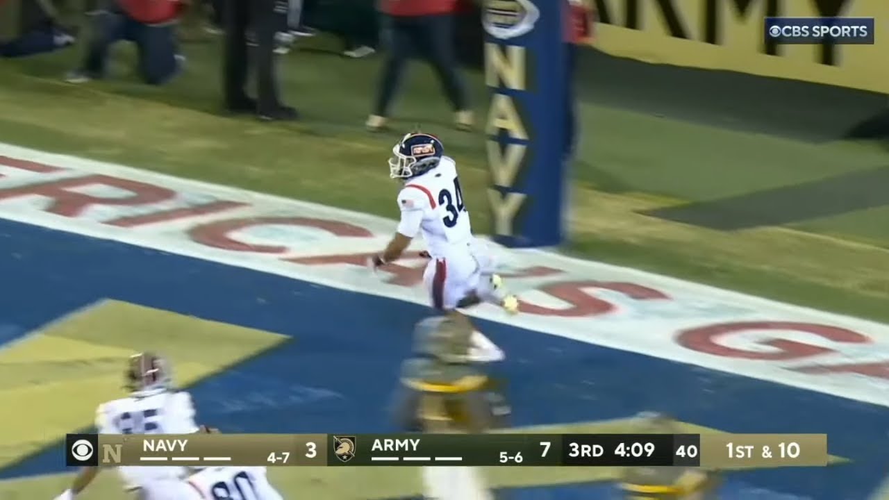 Navy scores 77 yard TD to take the lead vs Army