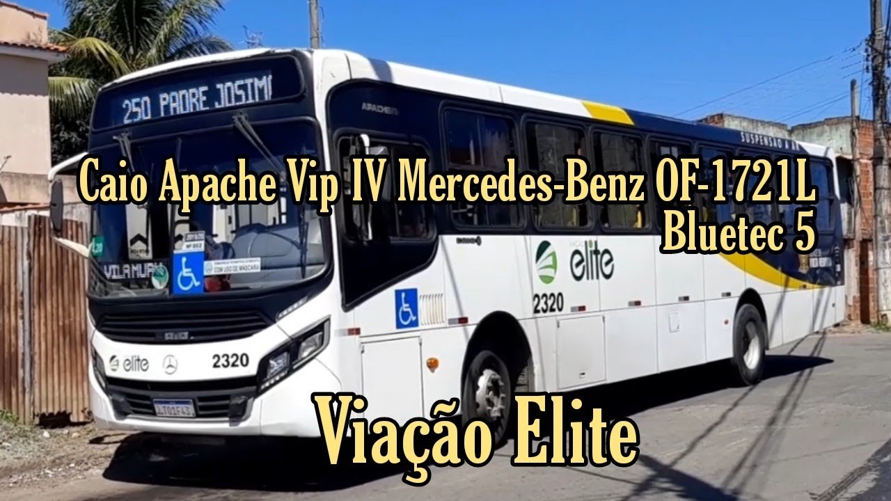 ✅[250 - Água Limpa X Padre Josimo Via Vila Mury] Caio Apache Vip IV Mercedes-Benz OF-1721L Bluetec 5