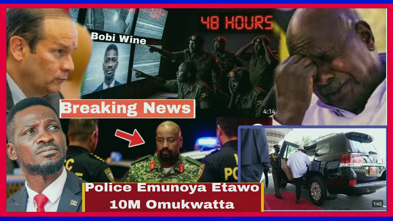 Kiwedde Police Okunonya Bobi Wine/ Etadewo 10M Omukwatta  Video Yiino Ku CCTV Camera 