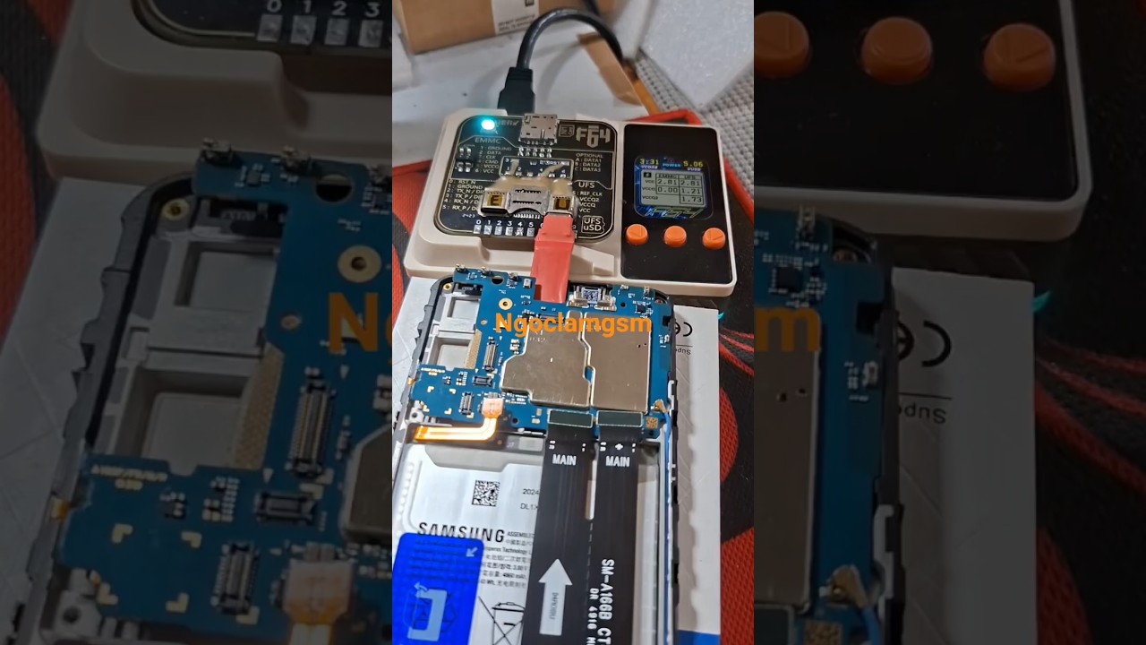 Samsung SM-A165F Bit 3 Android 15 Frp Remove Done By F64 Box(isp Ufs)