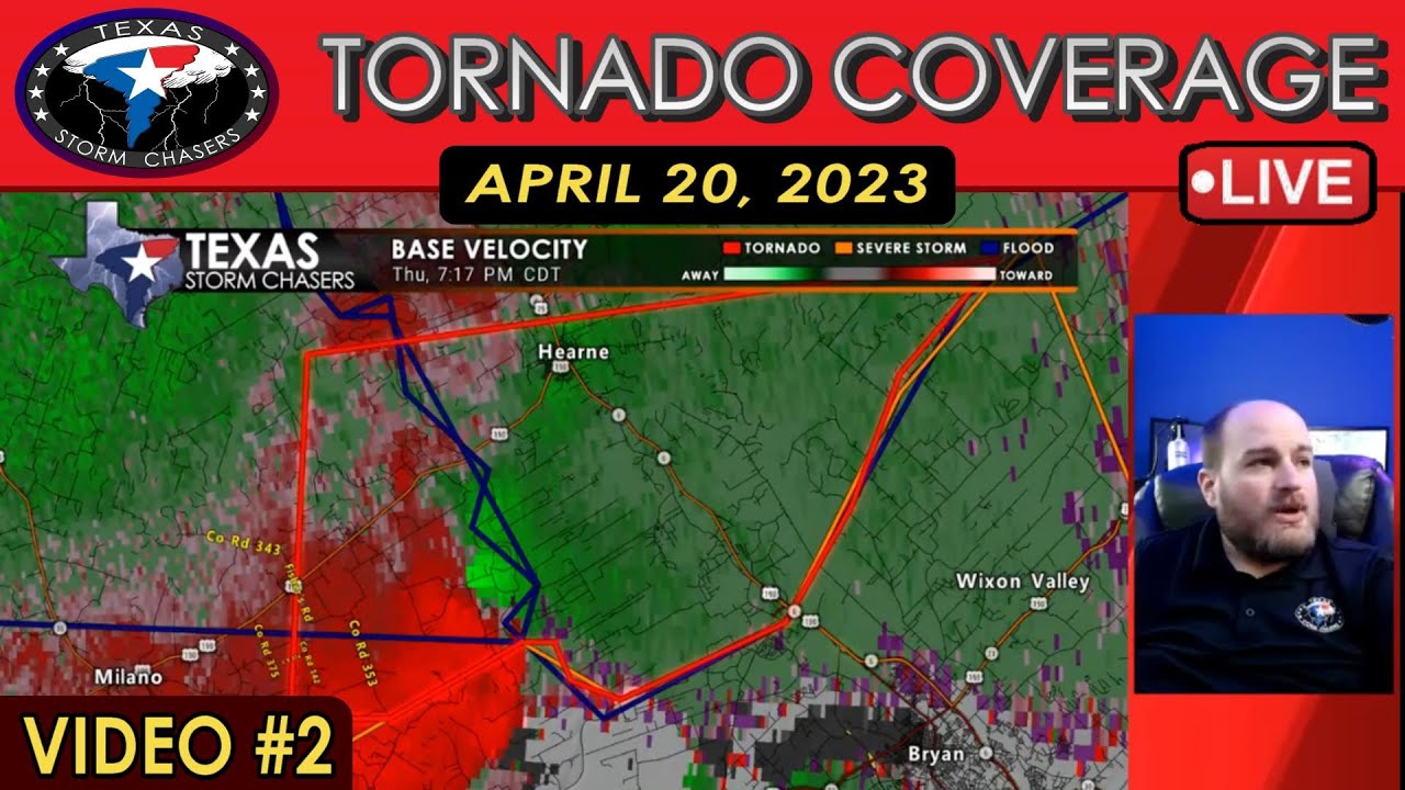 April 20, 2023 LIVE Texas Severe Weather Coverage #2 (Tyler & Hearne) {D}