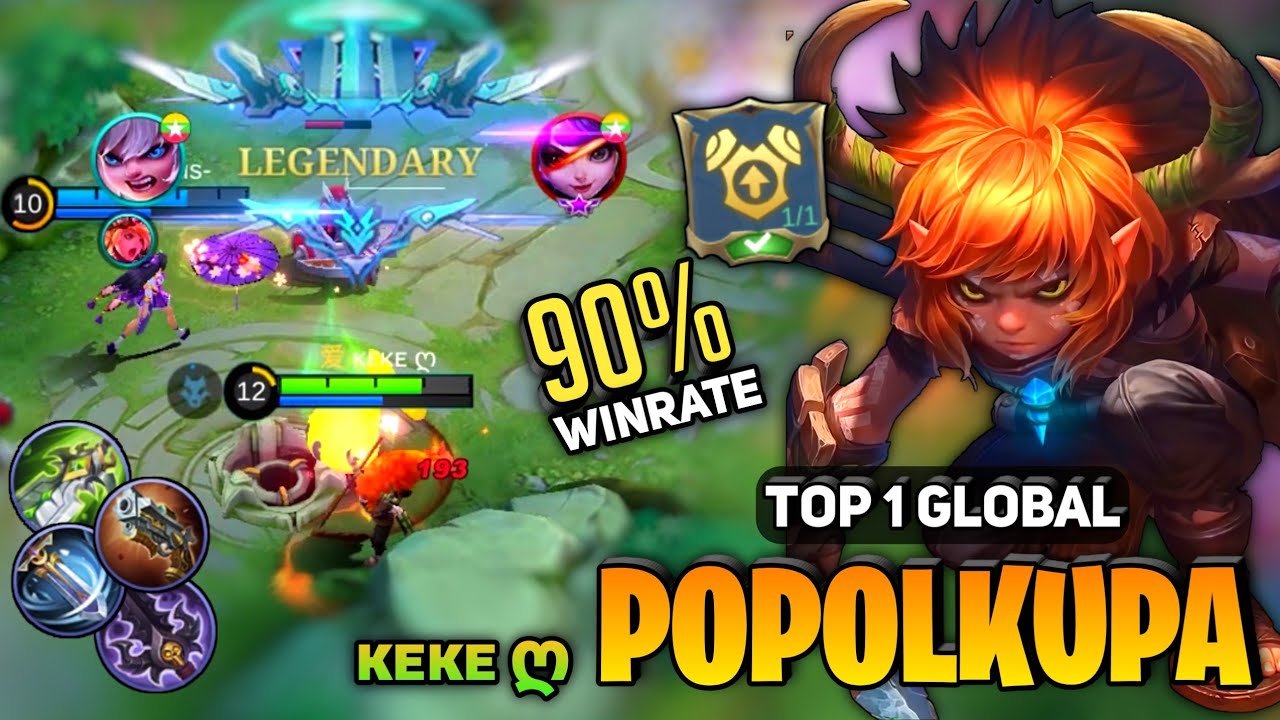 Popol and Kupa Marksman Best Build 2022 [ Top 1 Global Popol And Kupa Gameplay ] By ᴋᴇᴋᴇ ღ - MLBB