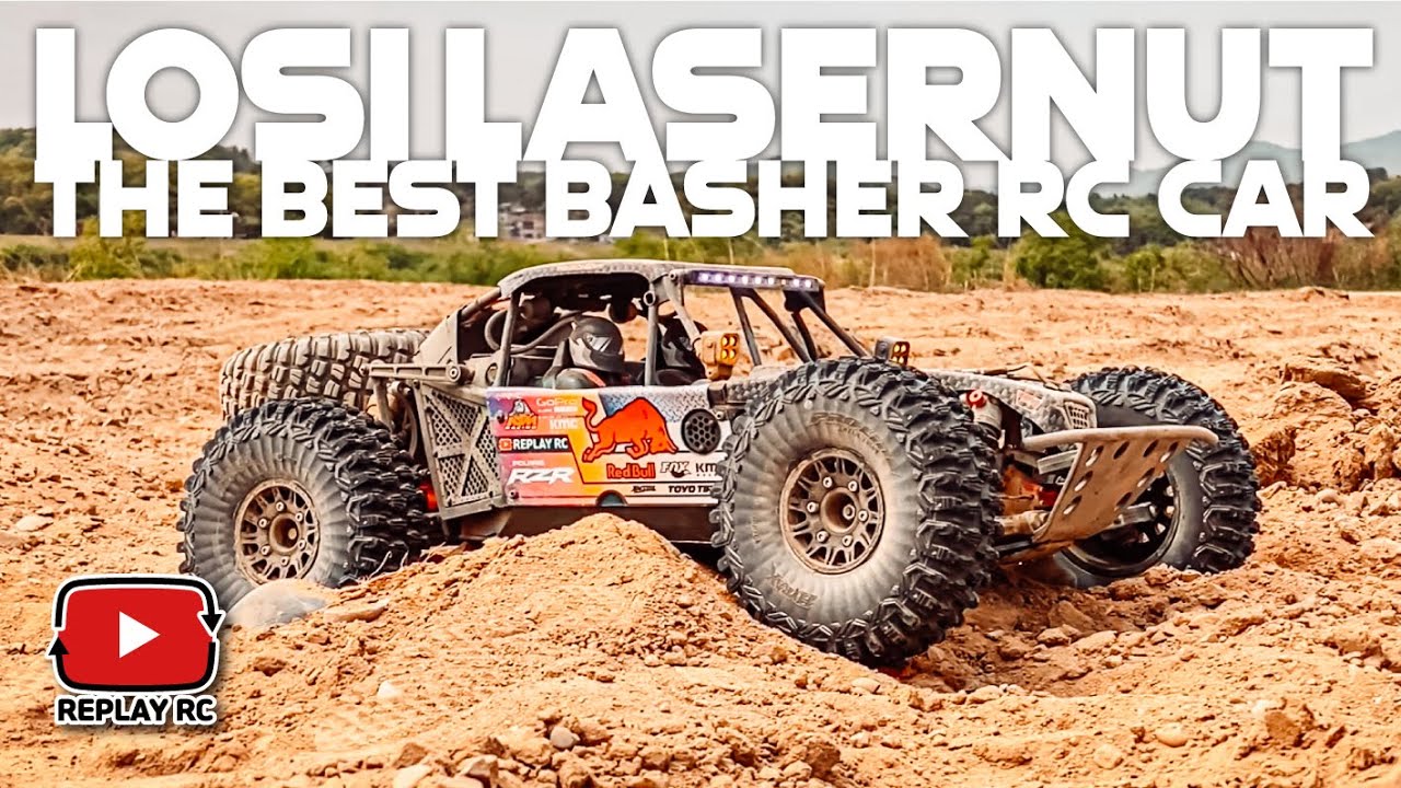 RC Car. Losi Lasernut U4 | Rock Racer | Proline Racing Hyrax Tires Off-Road Bashing @LosiRacing
