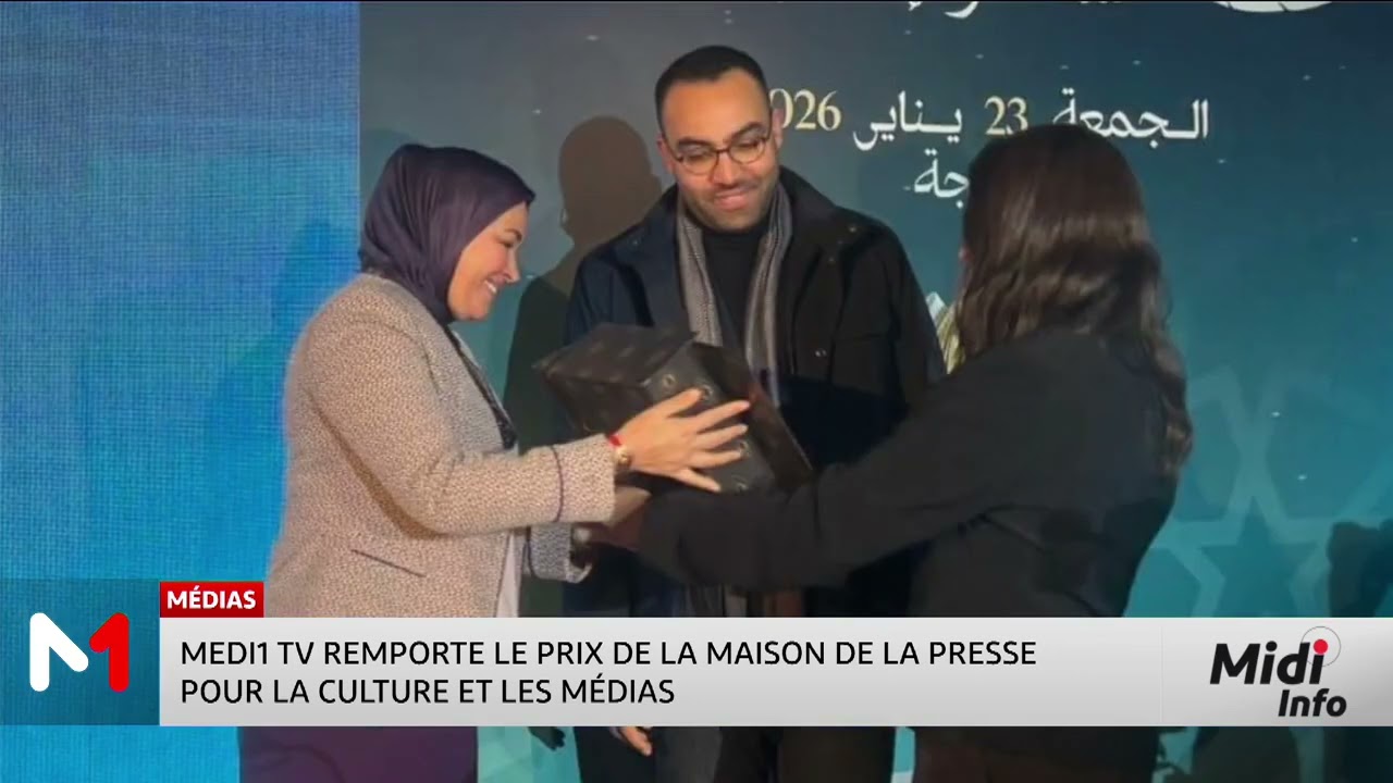 MEDI1 TV remporte le Prix de la Maison de la Presse pour la culture et les médias