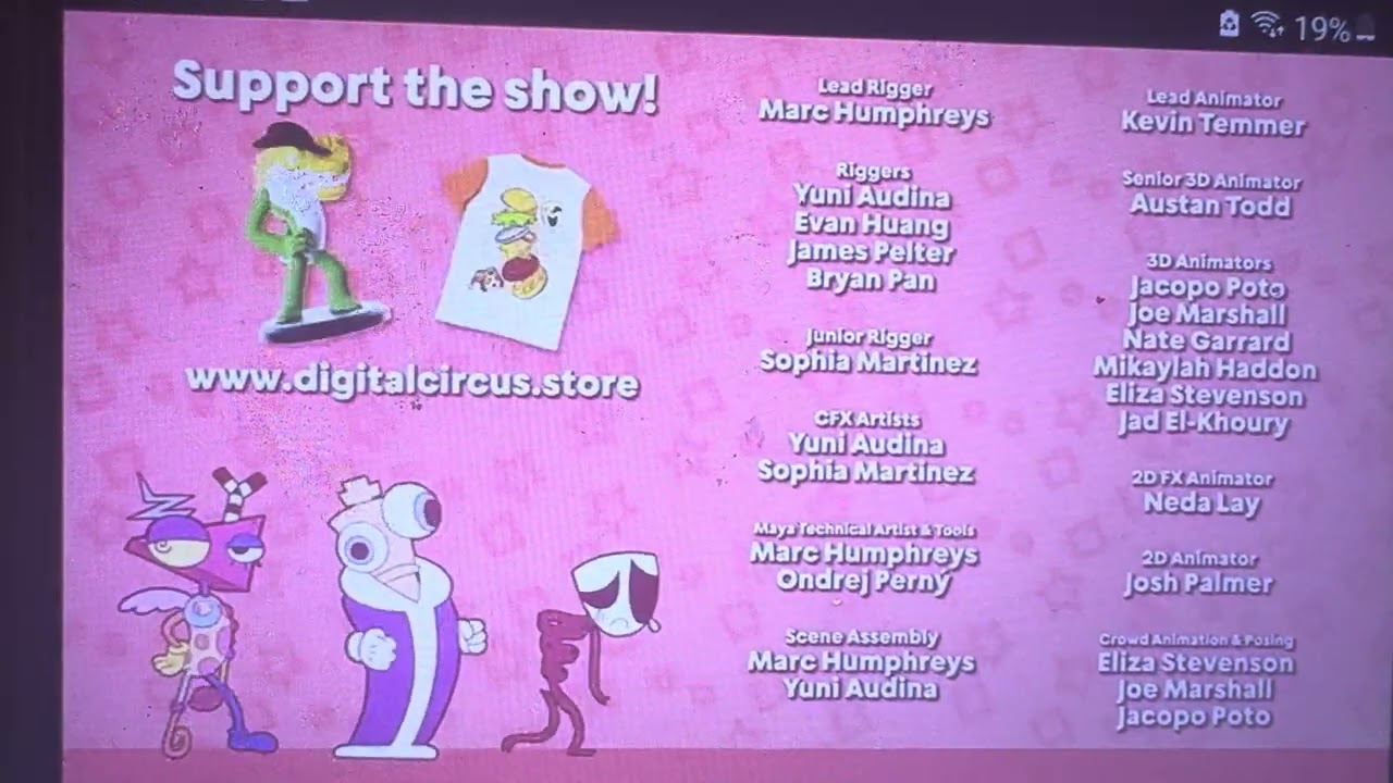 The amazing digital circus credits