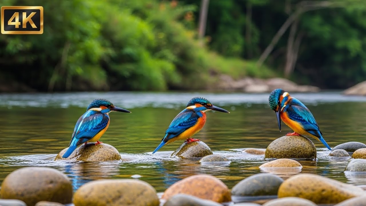 Gentle Piano & Bird Sounds by the River | Music for Sleep, Healing & Deep Study