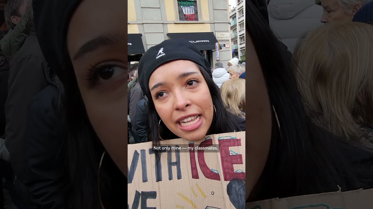 Protests erupt in Milan over the presence of ICE agents at the Winter Olympics