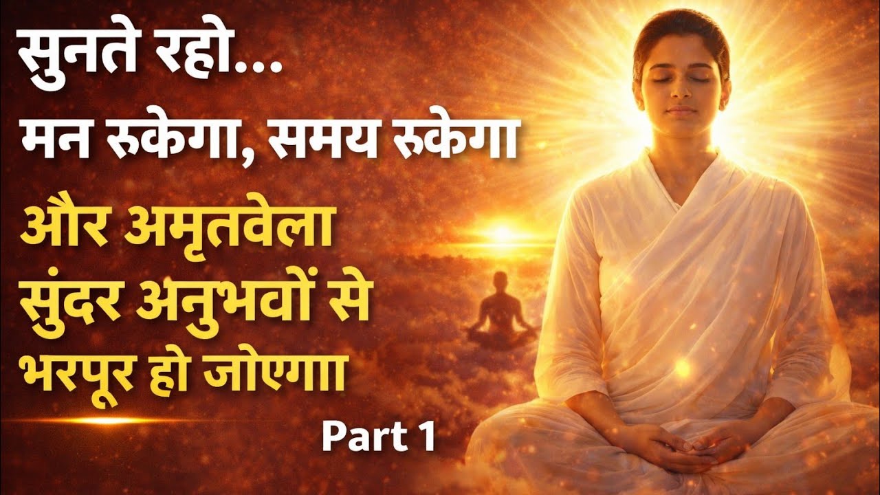 सुनते रहो… मन रुकेगा, समय रुकेगा और अमृतवेला सुंदर अनुभवों से भरपूर हो जाएगा | Part 1 