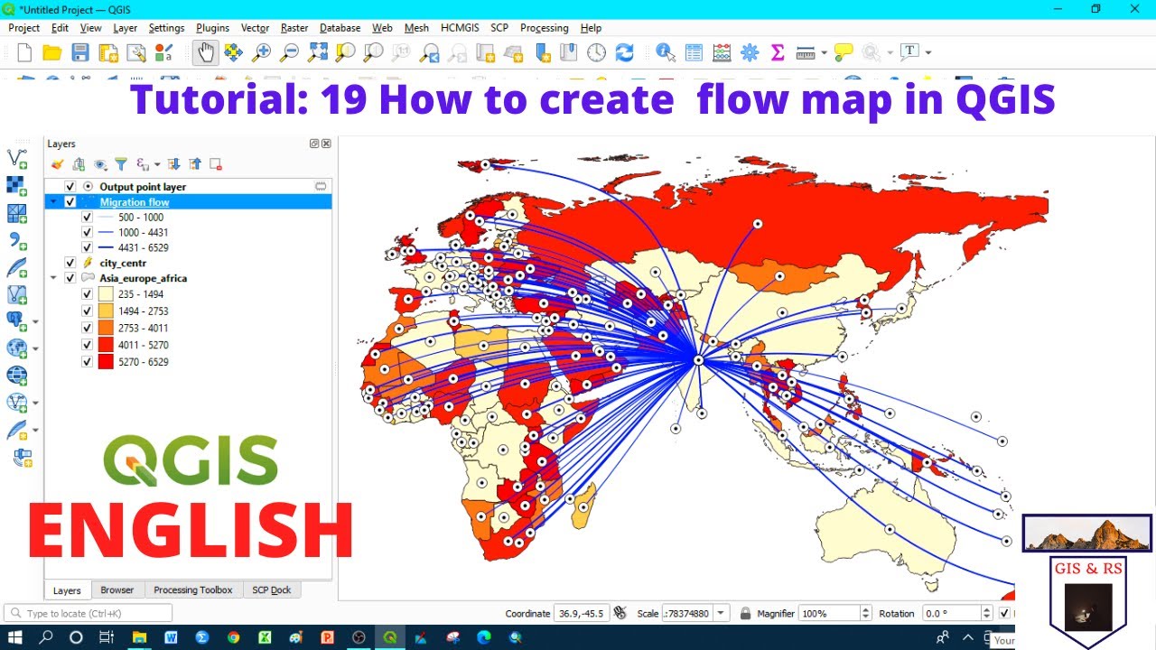 How to Create Flow Map in QGIS