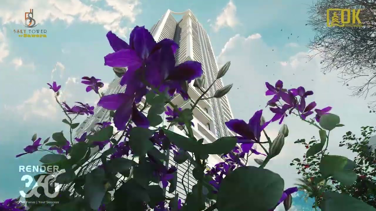 5 Sky Tower by Ok Estate & Builders Ultra High Quality 3D Animation Visualized by @TheRender360