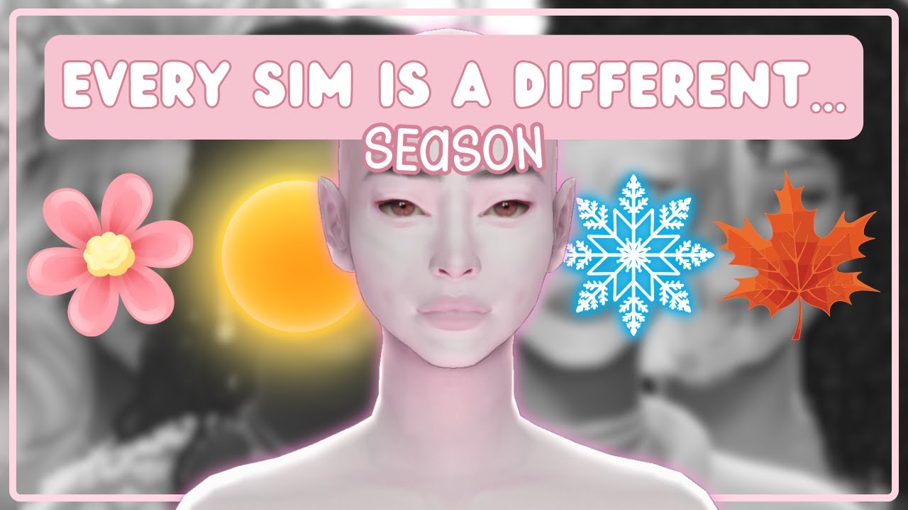 The Sims 4, но каждый сим — это РАЗНОЕ ВРЕМЯ ГОДА / Sims 4 CAS Challenge