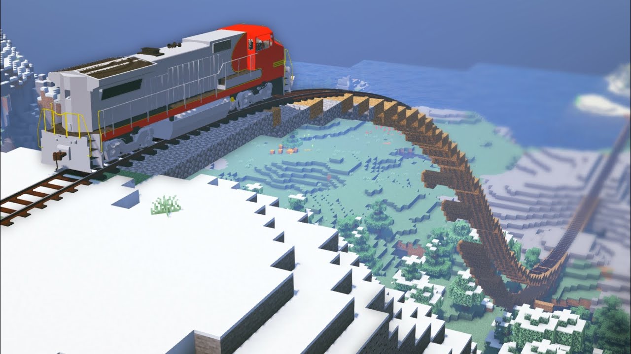Minecraft TRAIN RAMP [Захватывающие эксперименты с железной дорогой]