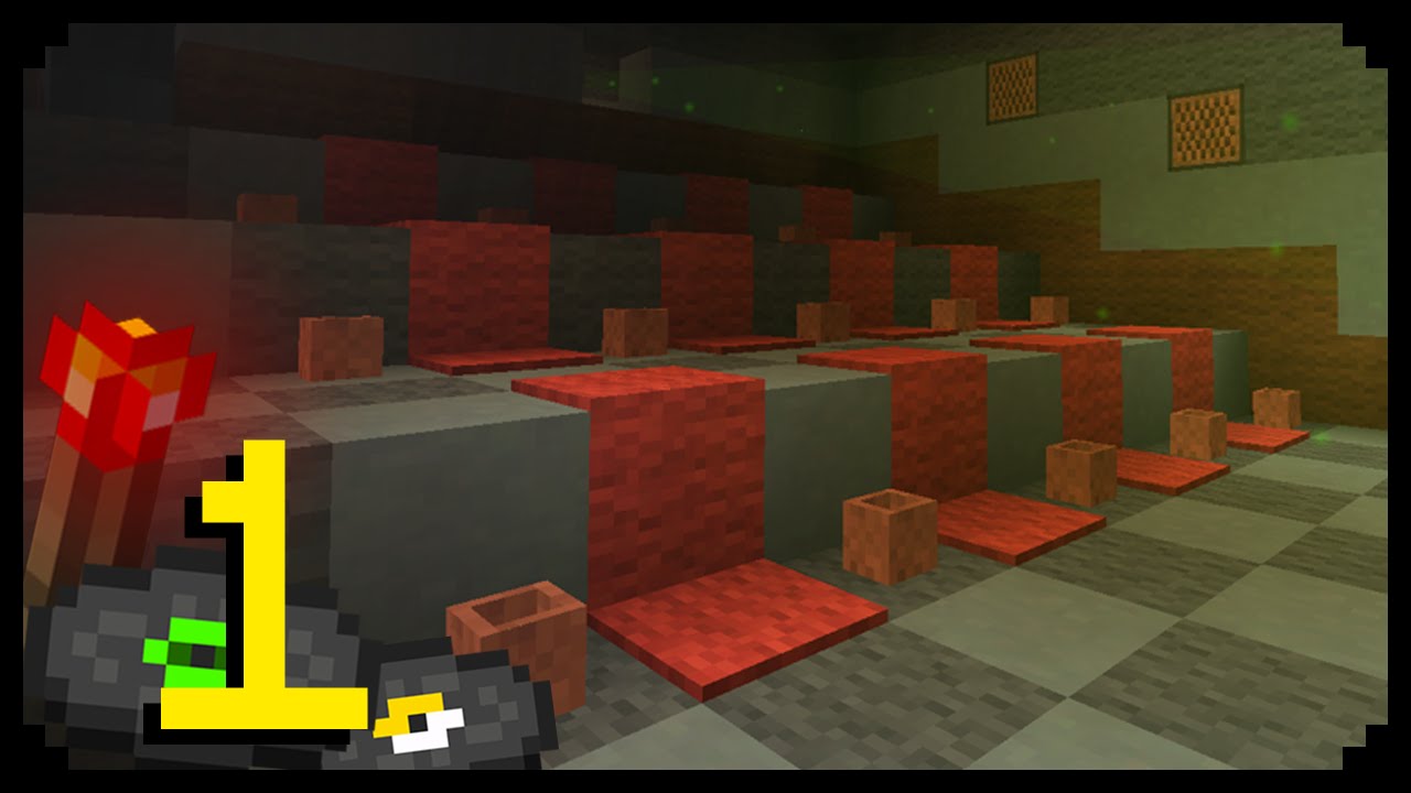 ✔ Minecraft: How to make a Cinema - Part 1