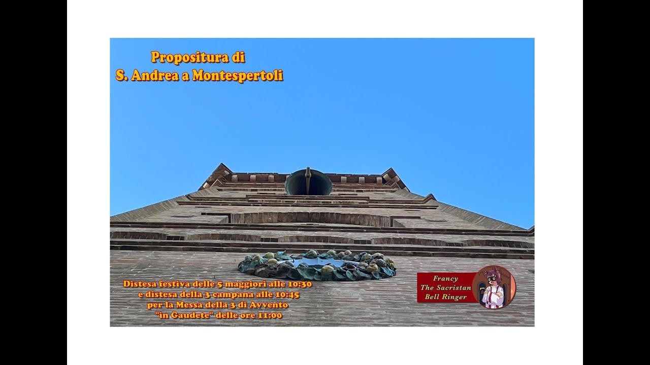 Campane della Propositura di S. Andrea  a Montespertoli (FI)-Distesa festiva e assolo della 3 V.  53