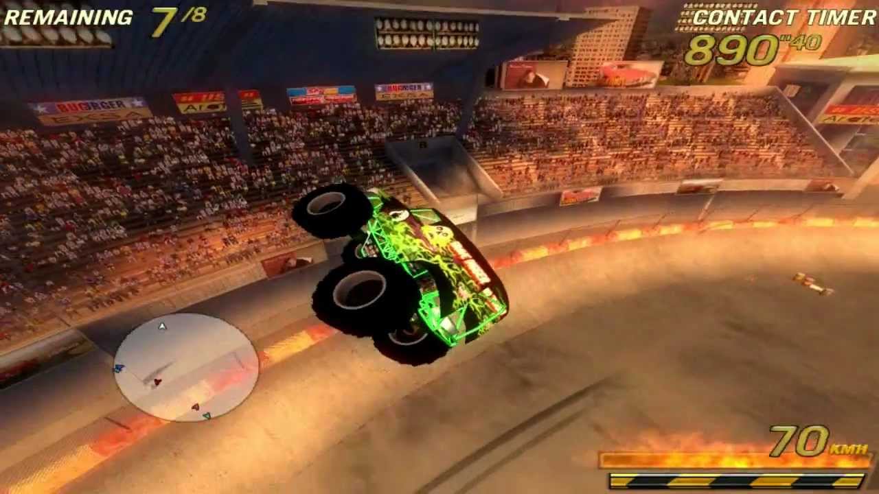 FlatOut 2 .:FOJ Mod:. Grave Digger & Drag racer - Derby