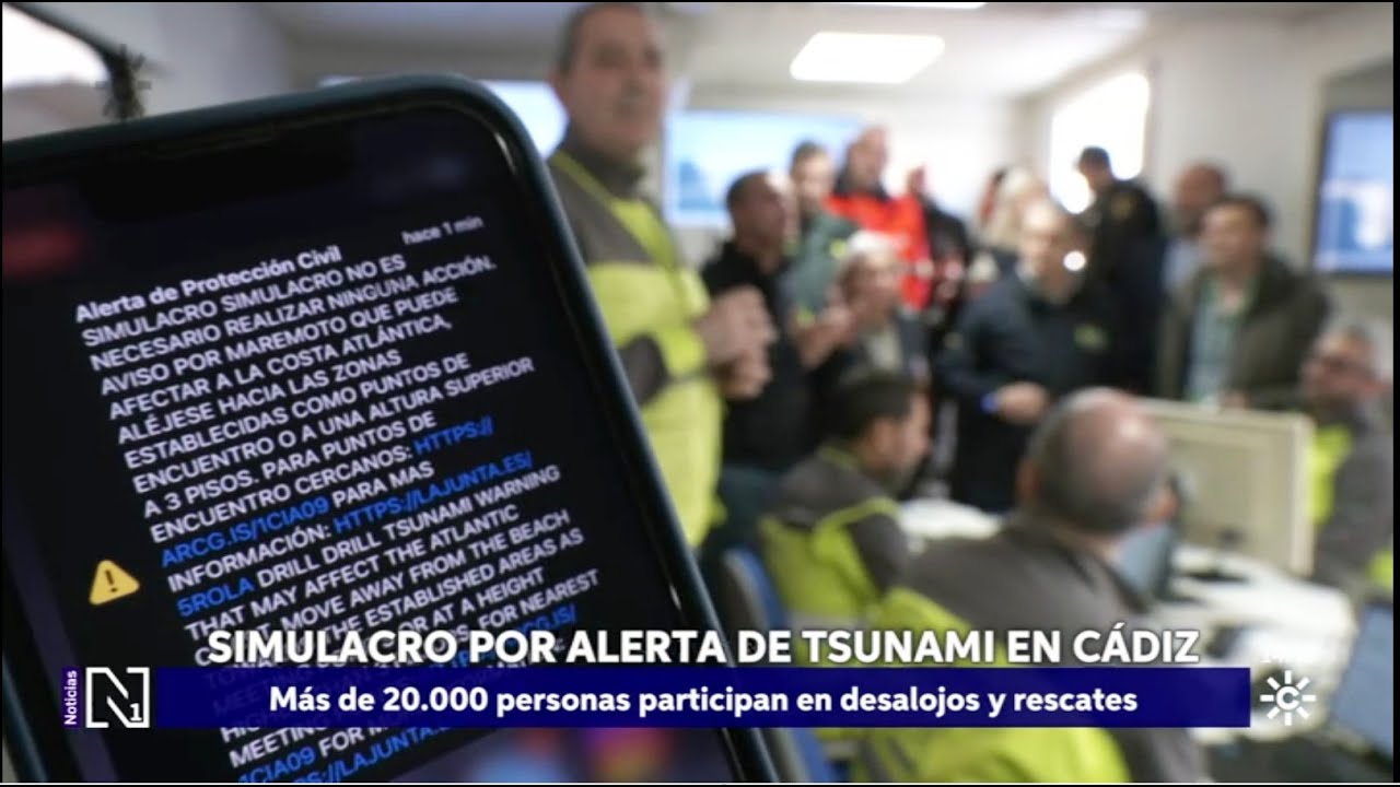 El simulacro de tsunami más grande de España tiene lugar en Cádiz