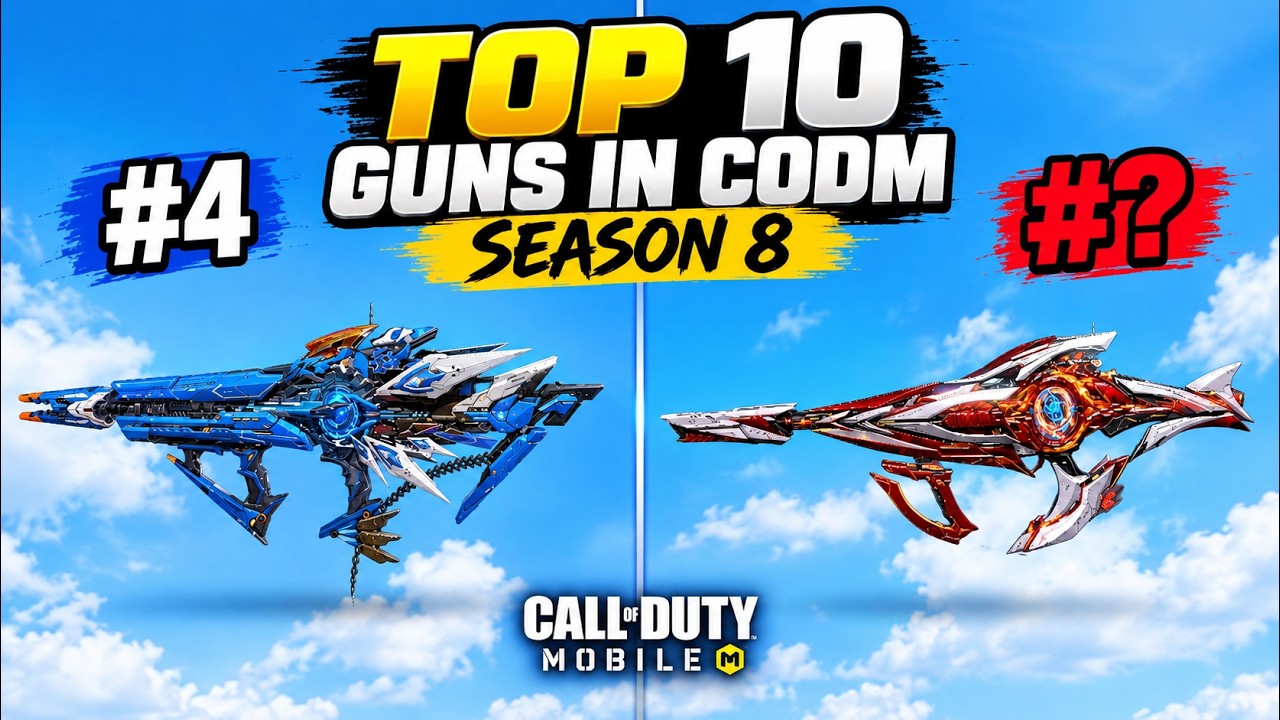 ТОП-10 МЕТА-ОРУЖИЯ В COD MOBILE 8 СЕЗОНА!