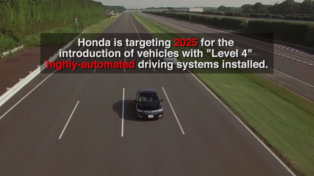 Honda Announces New Goal for Highly-Automated Driving Systems