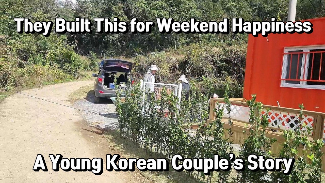 They Built a Weekend Cabin in Korea | Simple Rural Life Story