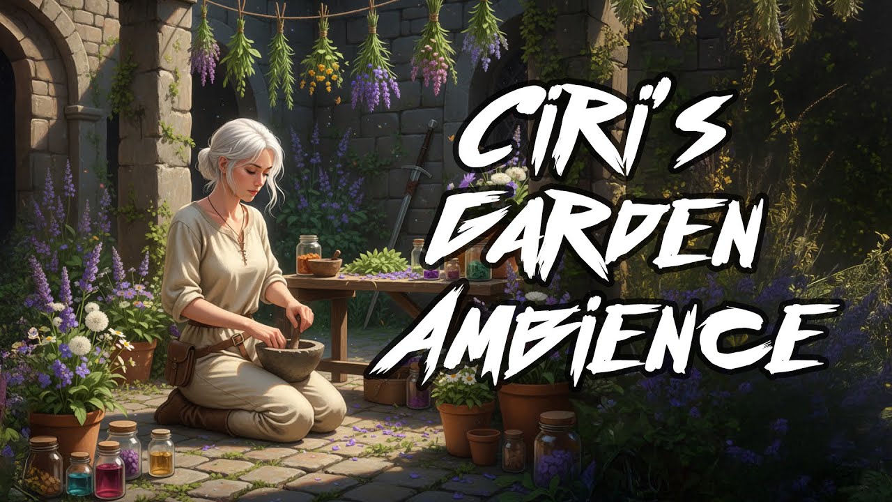🌸 The Witcher | Ciri’s Garden | Peaceful Spring Ambience & Herbal Study Mix 🌿✨