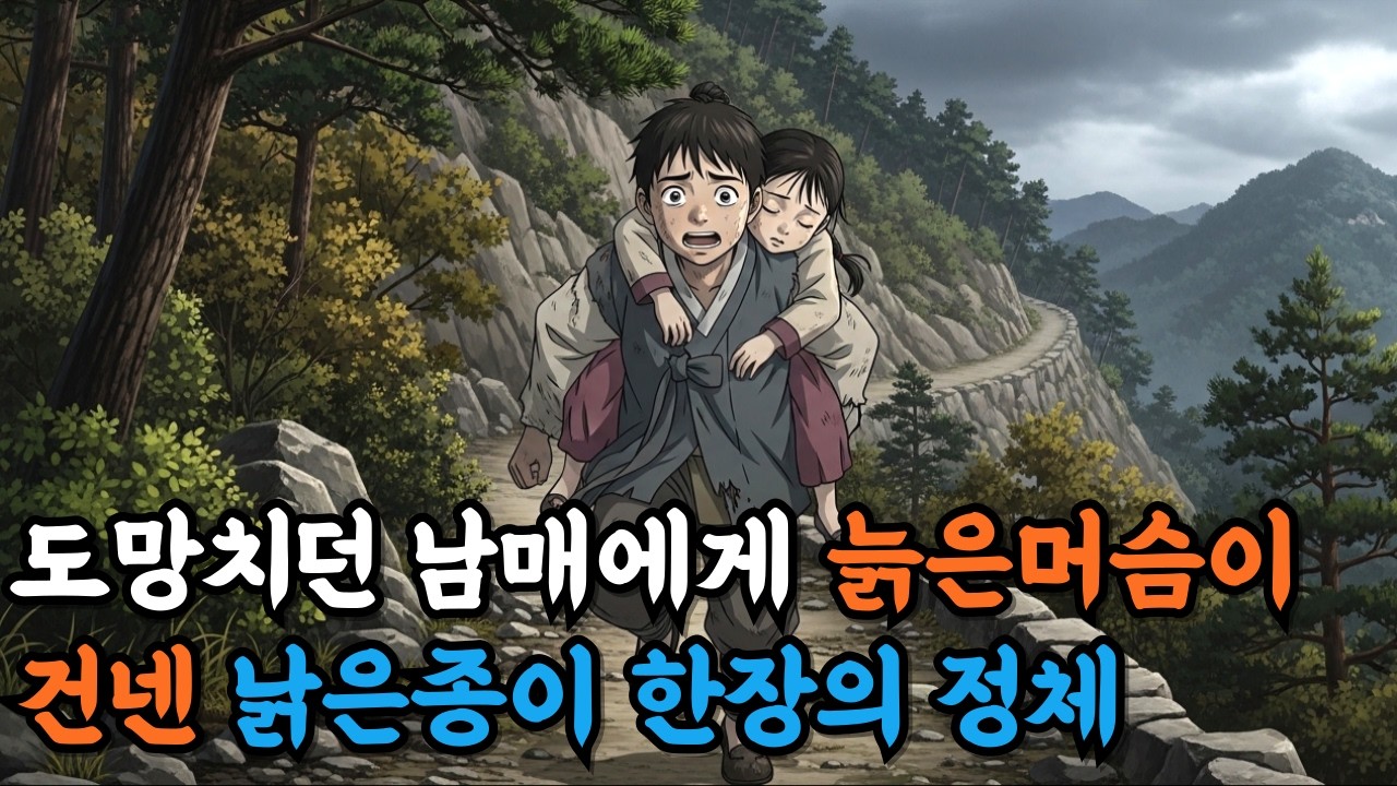 도망치던 남매에게 늙은 머슴이 건넨 낡은 종이 한 장, 그 뒤로 모든 것이 뒤집혔다| 야담. 민담. 전설. 설화. 옛날이야기. 오디오북