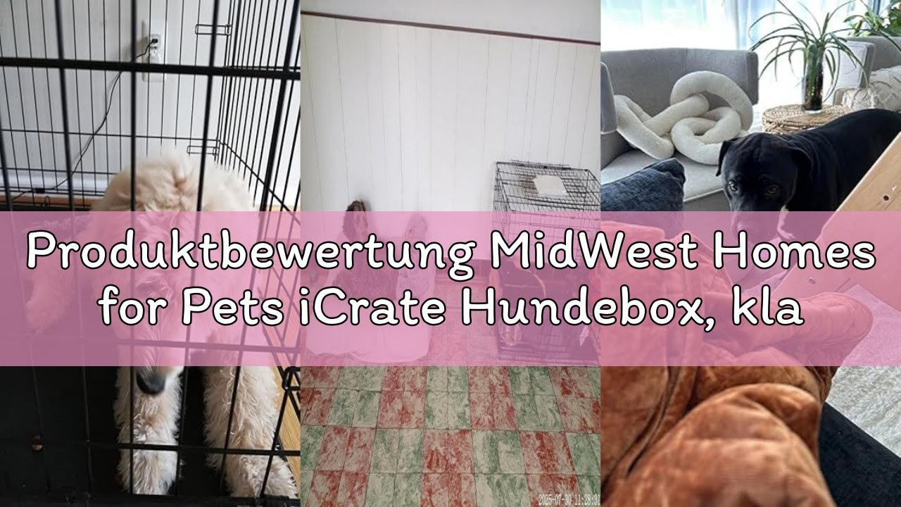 Produktbewertung MidWest Homes for Pets iCrate Hundebox, klappbar, 1 Tür, Trennwand, auslaufsichere
