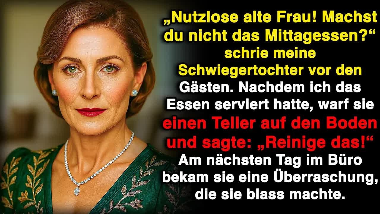 „Nutzlose alte Frau! Machst du etwa nicht das Mittagessen？“, schrie meine Schwiegertochter!