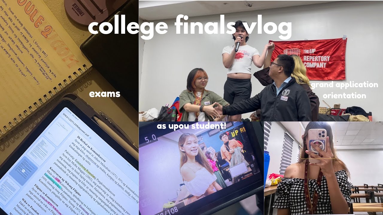 UPOU College Vlog: Finals in UP Open University, UP Diliman theater organization, Unboxing