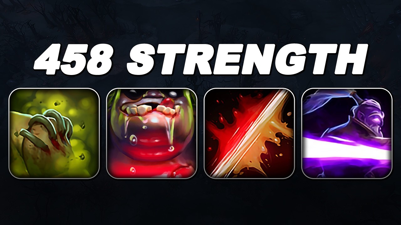 Безумный Пудж 458 Сила + Двойное преимущество | Dota 2 Ability Draft