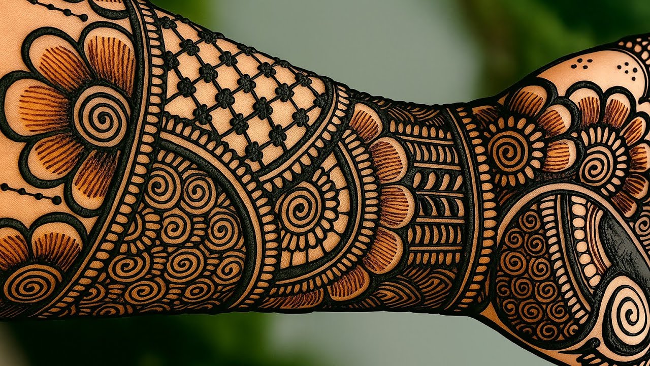 Easy Arabic Mehndi Design for Full Hand || New Latest indo arabic Mehndi Design || Mehndi Design 