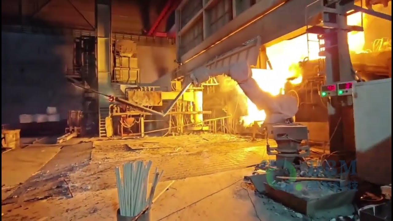 EAF Sampling and Temperature Measuring Robot | Precision and Safety in Steelmaking #steelindustry