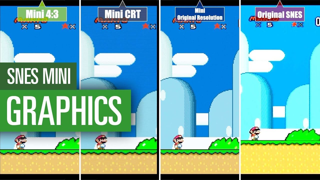 Nintendo SNES Mini vs. SNES Original / Graphics comparison