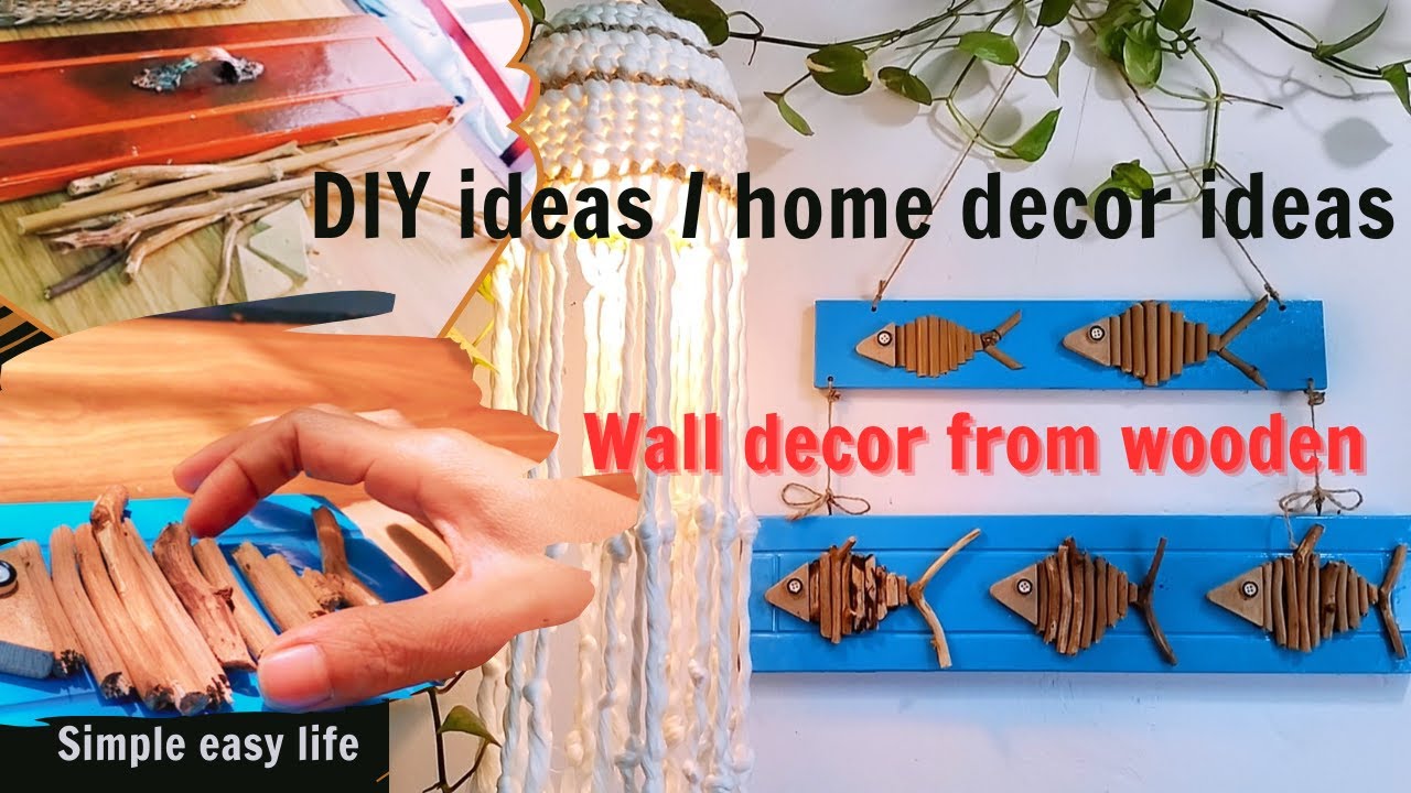 Quick & easy DIY | home decoraton ideas |Wall decor from wooden| Tranquility
