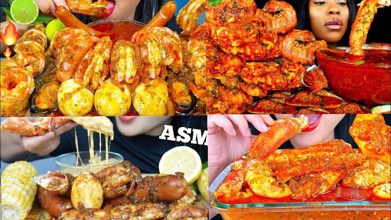 Seafood 🍤| ASMR | Spicy🌶️|Boil eggs🥚| Corn🌽| @SASASMR @ASMRPhan @EatSpicywithTee @stellaasmrofficial