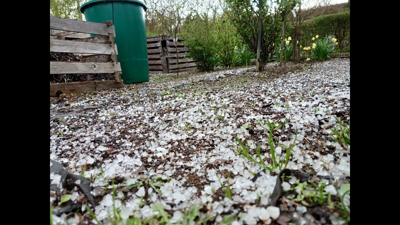 5/5/2021 starkes Graupelgewitter in Sachsen #SturmtiefEUGEN