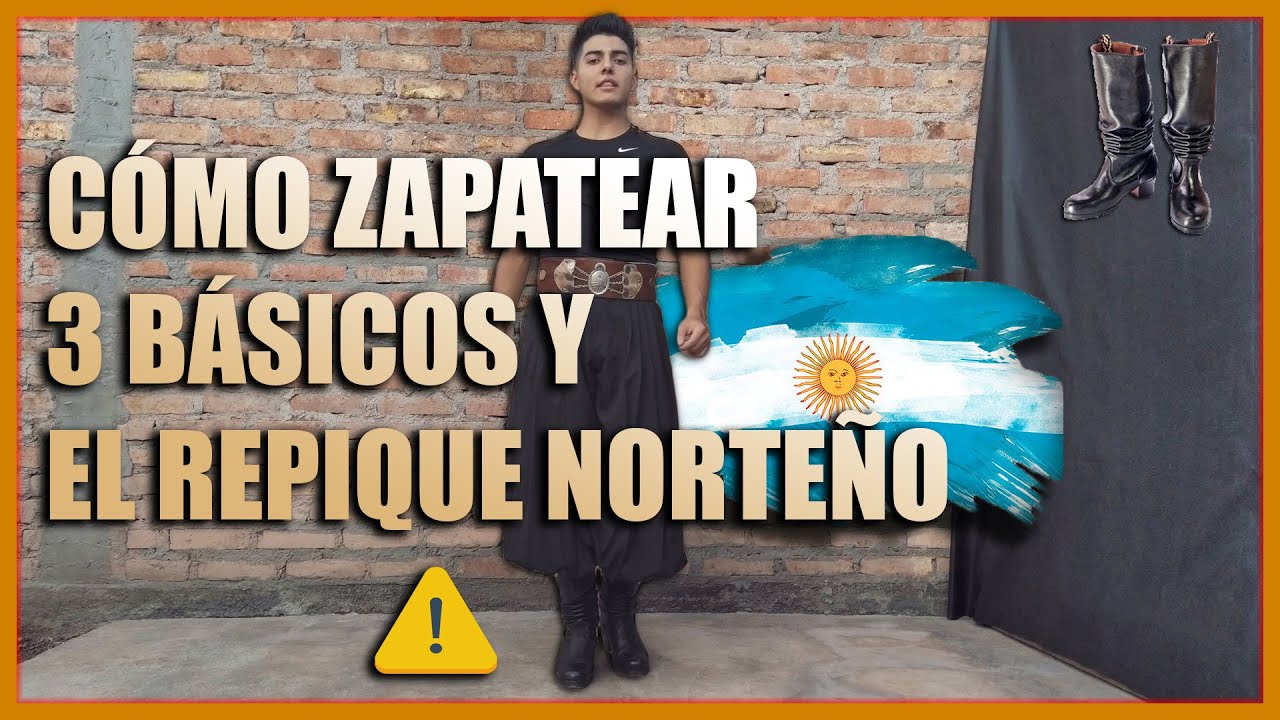 CÓMO hacer el MEJOR REPIQUE NORTEÑO ✅ 3 ZAPATEOS BÁSICOS de FOLKLORE, Zapateos para DANZAS y MALAMBO