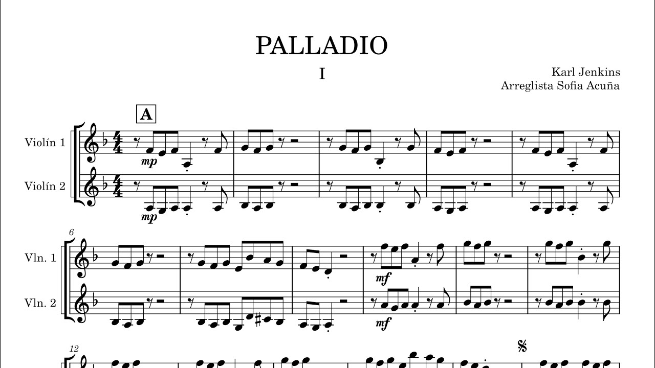 PALLADIO I - Karl Jenkins (nivel intermedio) 