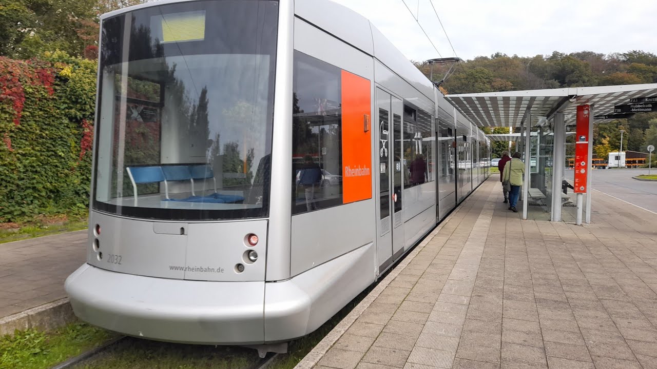 Straßenbahn Düsseldorf Mitfahrt von Neuss Hbf bis Düsseldorf Gerresheim Krankenhaus im NF10 auf 709