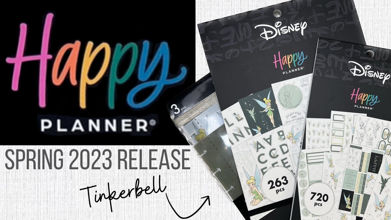 New Disney Tinkerbell Stickerbooks! | Happy Planner | Flip Thru | Spring 2023 Release