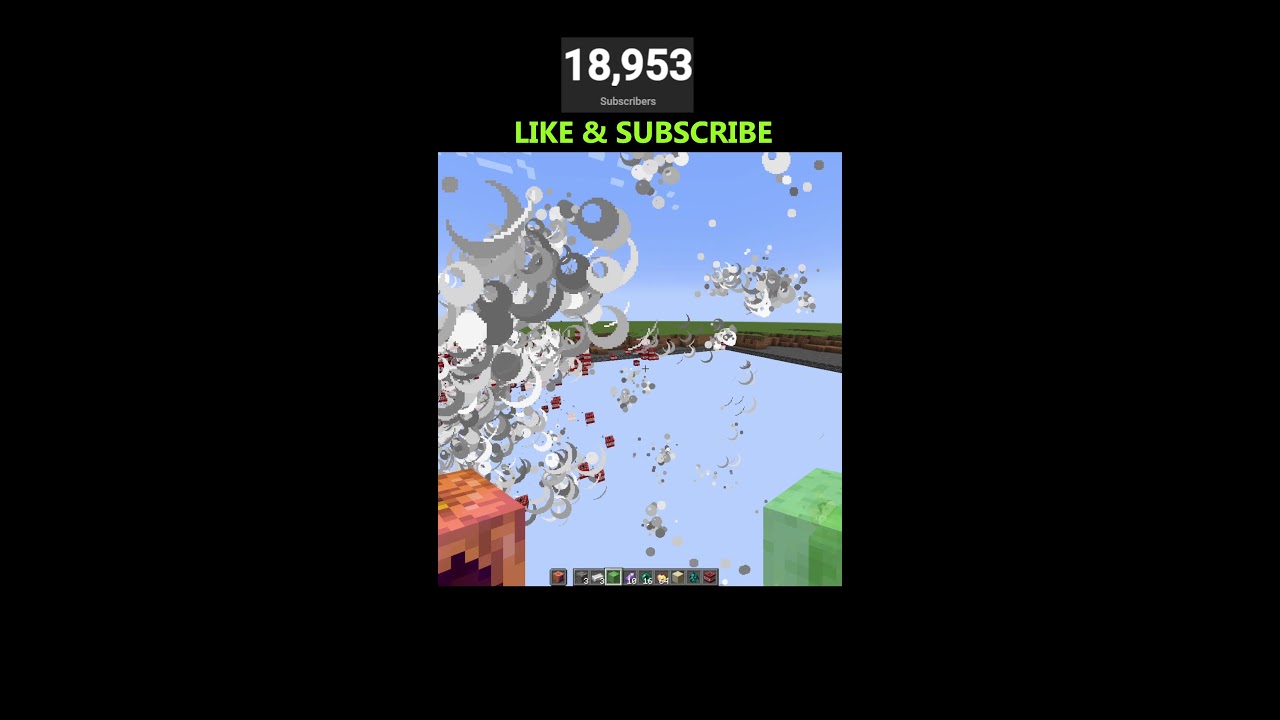 Minecraft tnt blast in village #minecraft #minecraftvideos #shortsfeeds