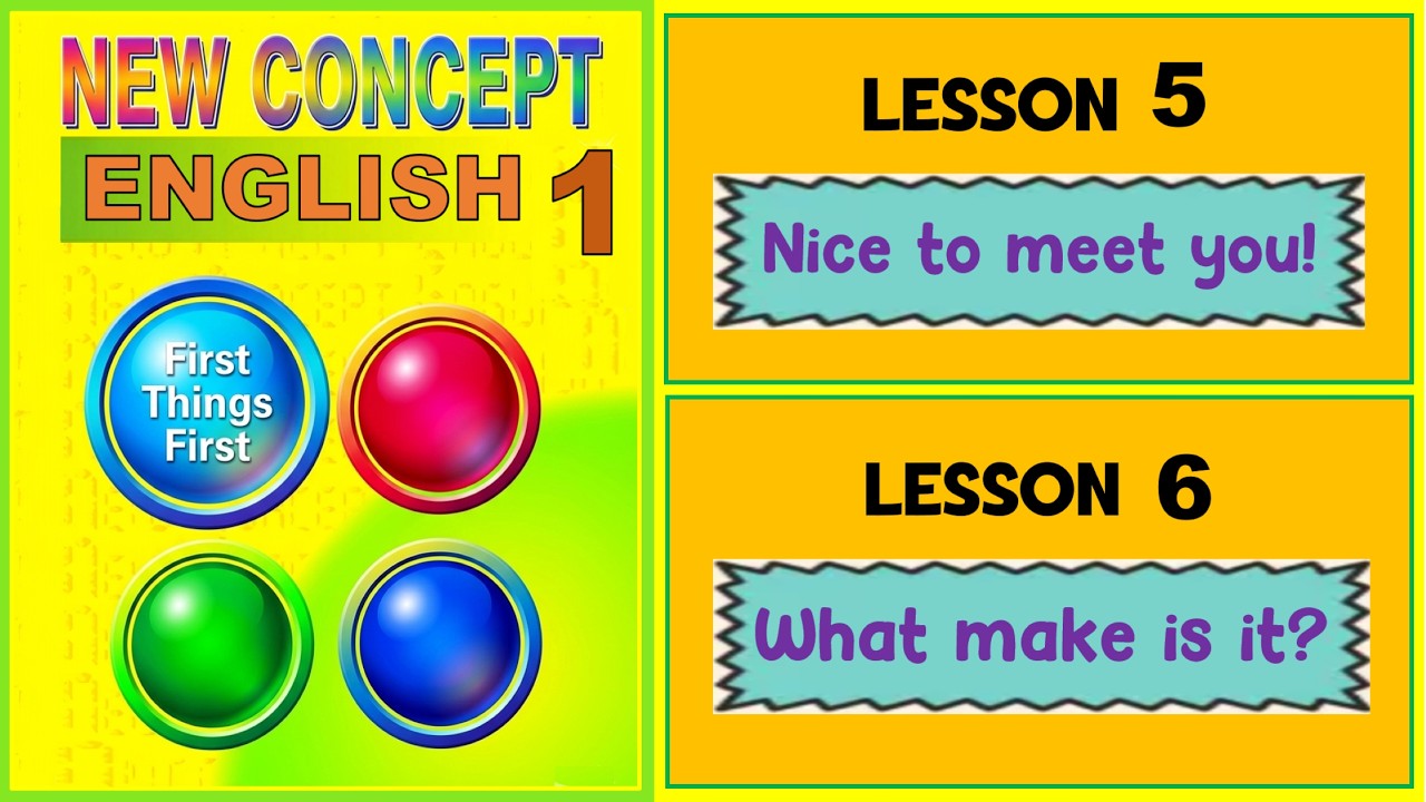 New Concept English Book 1 (Unit 5-6)