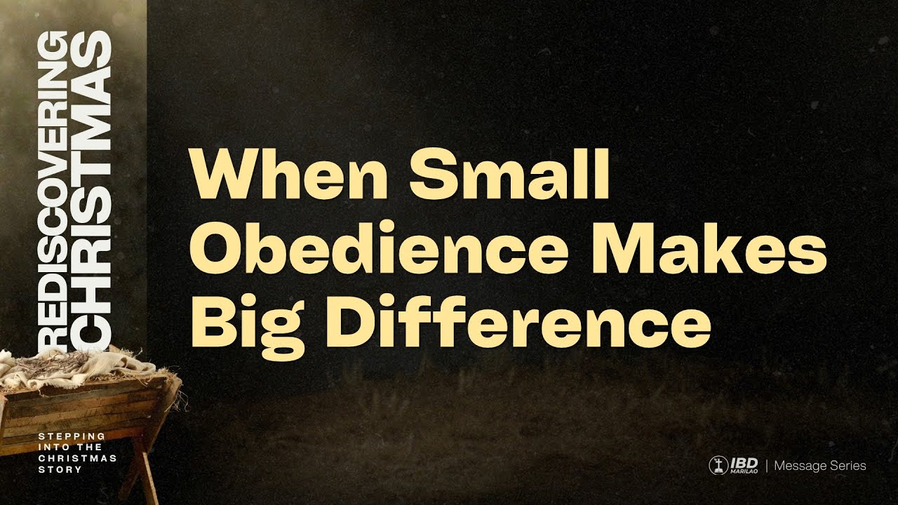 Sunday Celebration | December 7, 2025 | When Small Obedience Makes Big Difference